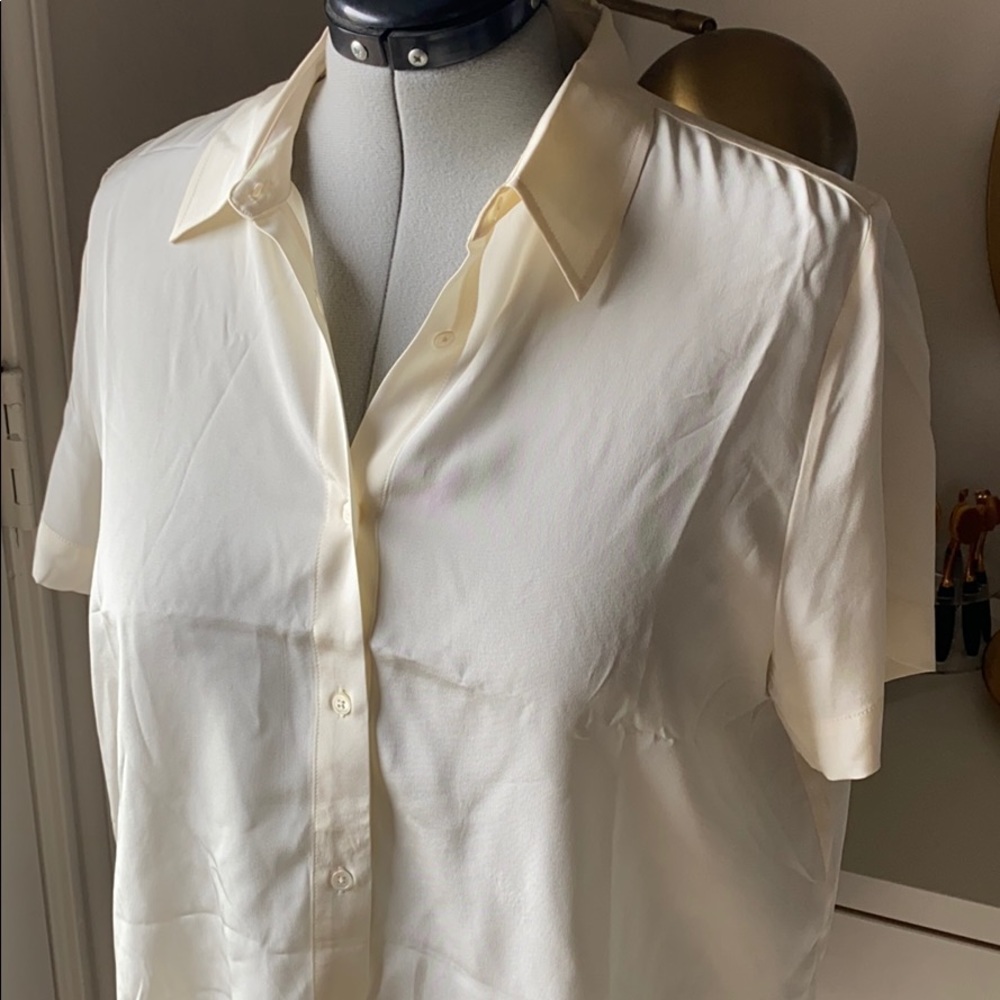 Silk Button Tee - image 2